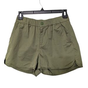 J. Crew Olive Green Pull On Shorts In Lightweight Chino Women's Size XXS